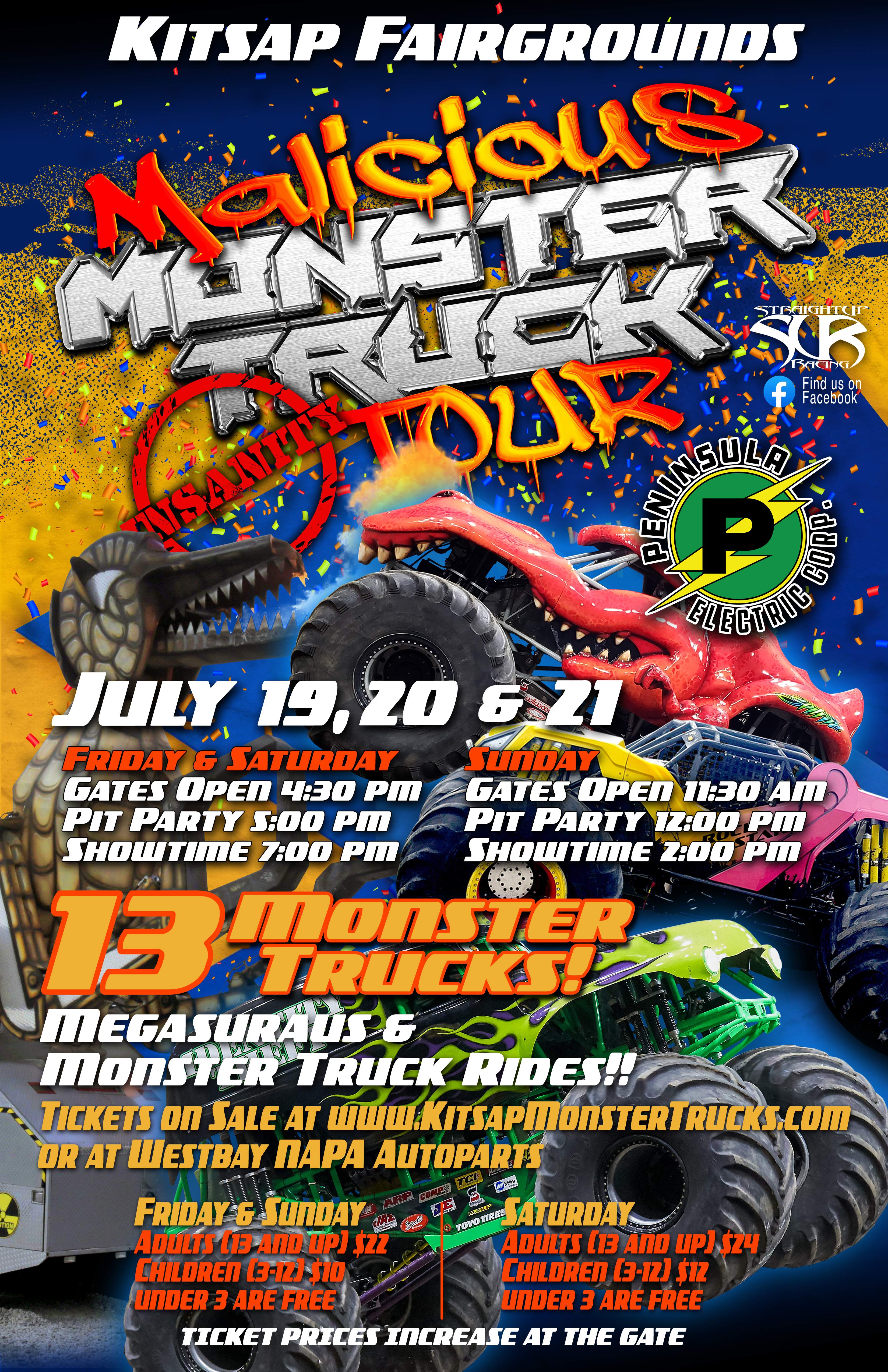 Kitsap Monster Trucks - Straight Up Racing